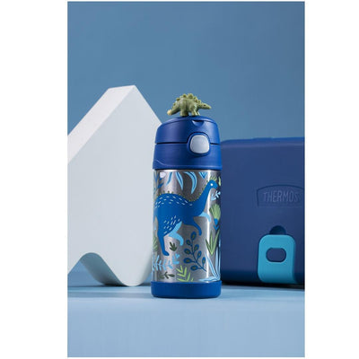 Garrafa Térmica Infantil Thermos Funtainer Reino dos Dinossauros 355ML - Durável Para Uso Diário