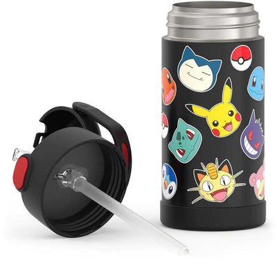 Garrafa Térmica Infantil Thermos Pokémon 350ML - Durável Para Uso Diário