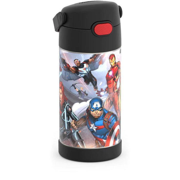
    Garrafa Térmica Infantil Thermos Funtainer Vingadores Preta 350ML - Thermos Babytunes
  