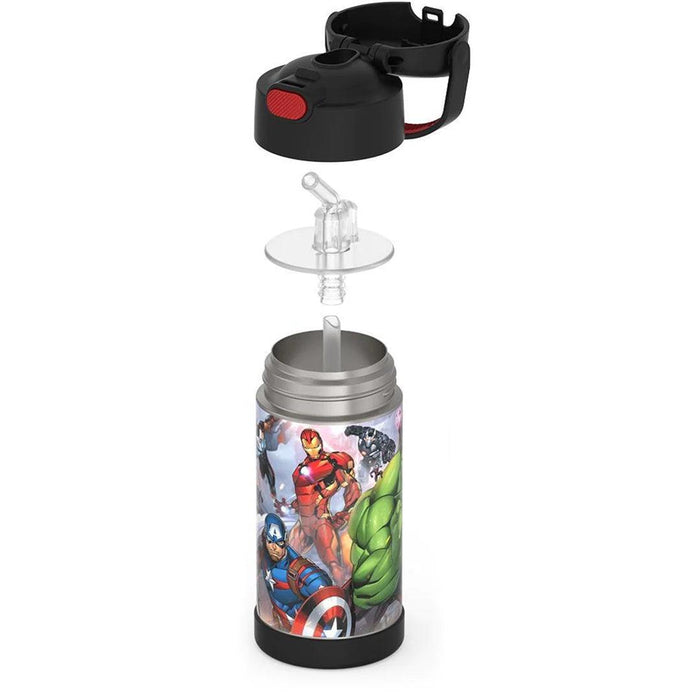 
    Garrafa Térmica Infantil Thermos Funtainer Vingadores Preta 350ML - Thermos Babytunes
  