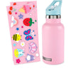 Garrafa de Aço Inoxidável Skip Hop Personalizável Rosa - Skip Hop Babytunes