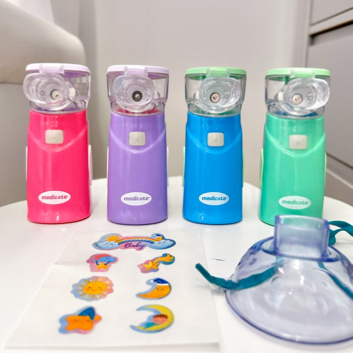 
    Inalador Medicate Air Mesh Colors Baby Com Bateria + Fonte de Alimentação - Azul - Medicate Babytunes
  