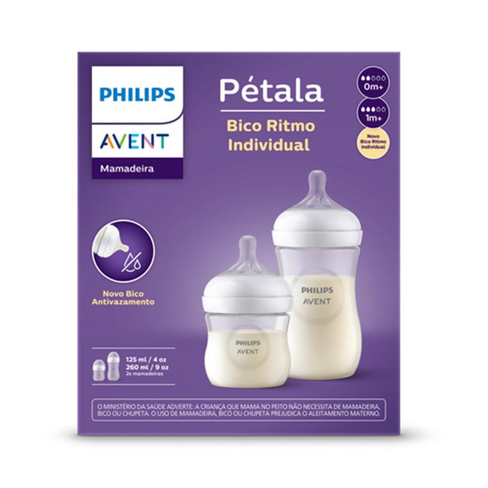 
    Kit 2 Mamadeiras Avent Pétala Transparente 125ML e 260ML - Philips Avent Babytunes
  