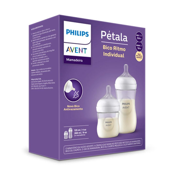 
    Kit 2 Mamadeiras Avent Pétala Transparente 125ML e 260ML - Philips Avent Babytunes
  
