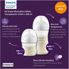 Kit 2 Mamadeiras Avent Pétala Transparente 125ML e 260ML - Philips Avent Babytunes