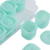 Kit 8 Potes de Silicone com Bandeja Petit Piá Verde