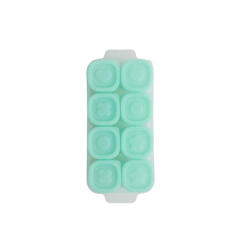 Kit 8 Potes de Silicone com Bandeja Petit Piá Verde