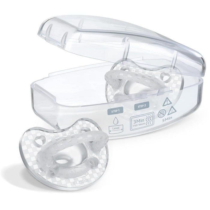 
    Kit Chupeta Chicco Orthodontic 2 Peças Transparente 16-24M - Chicco Babytunes
  