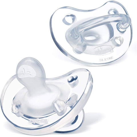 Kit Chupeta Chicco PhysioForma Orthodontic 2 Peças Transparente 16-24M