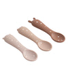 Kit De Alimentação Infantil Petit Piá em Silicone 6 Peças Marrom Premium