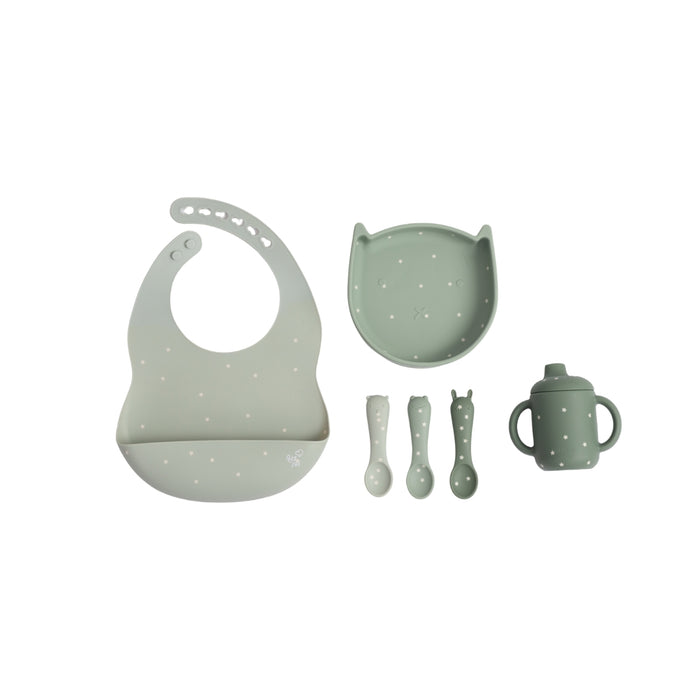 
    Kit De Alimentação Infantil Petit Piá em Silicone 6 Peças Verde Premium - Petit Piá Babytunes
  