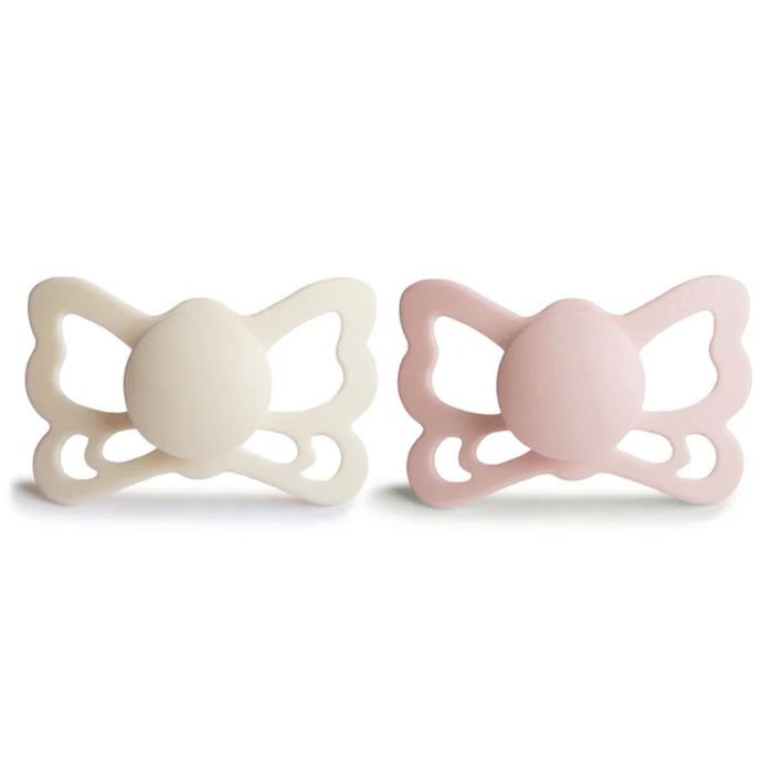 
    Kit De Chupetas Anatômicas Butterfly Mushie 6-18M Cream E Blush
  