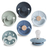 Kit De Chupetas Frigg Mushie Silicone Rubber Endless Sea 6 Peças