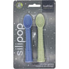 Kit De Colheres Em Silicone Kushies Mineral Blue