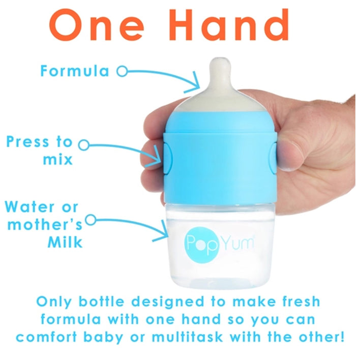 
    Kit De Mamadeira PopYum Com Mixer Blue 150ML - PopYum Babytunes
  