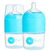 Kit De Mamadeira PopYum Com Mixer Blue 150ML - PopYum Babytunes