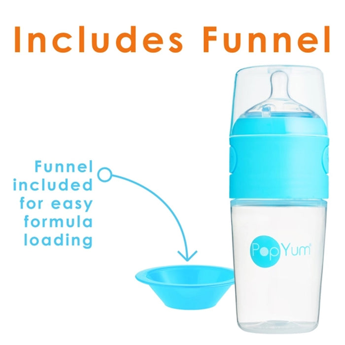 
    Kit De Mamadeira PopYum Com Mixer Blue 260ML - PopYum Babytunes
  