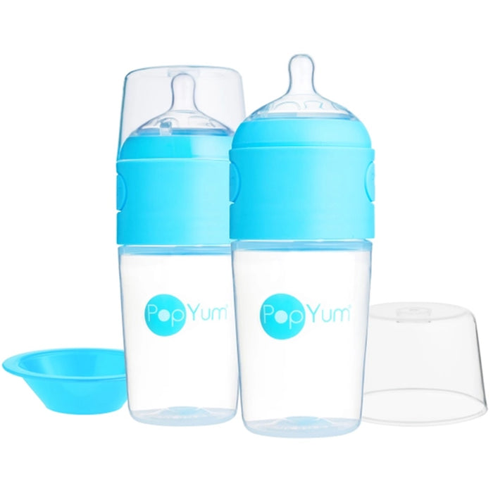 
    Kit De Mamadeira PopYum Com Mixer Blue 260ML - PopYum Babytunes
  