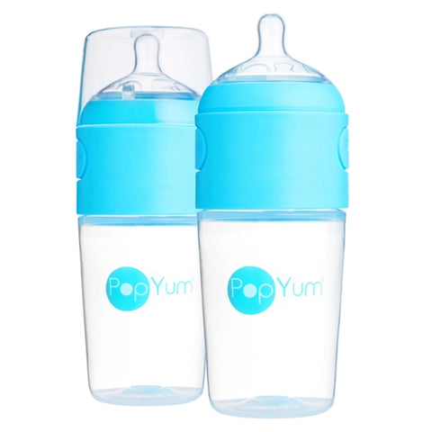 Kit De Mamadeira PopYum Com Mixer Blue 260ML