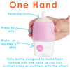 Kit De Mamadeira PopYum Com Mixer Pink 150ML - PopYum Babytunes