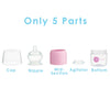 Kit De Mamadeira PopYum Com Mixer Pink 150ML - PopYum Babytunes