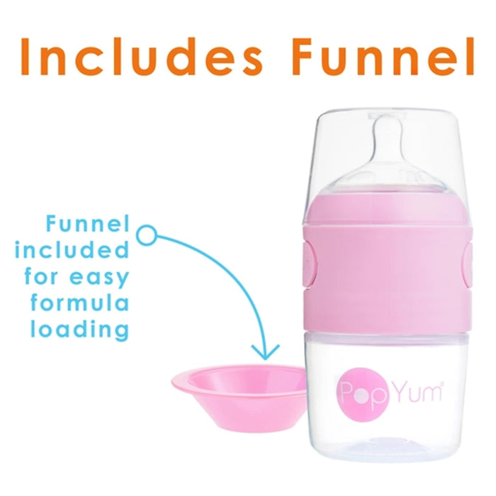 
    Kit De Mamadeira PopYum Com Mixer Pink 150ML - PopYum Babytunes
  