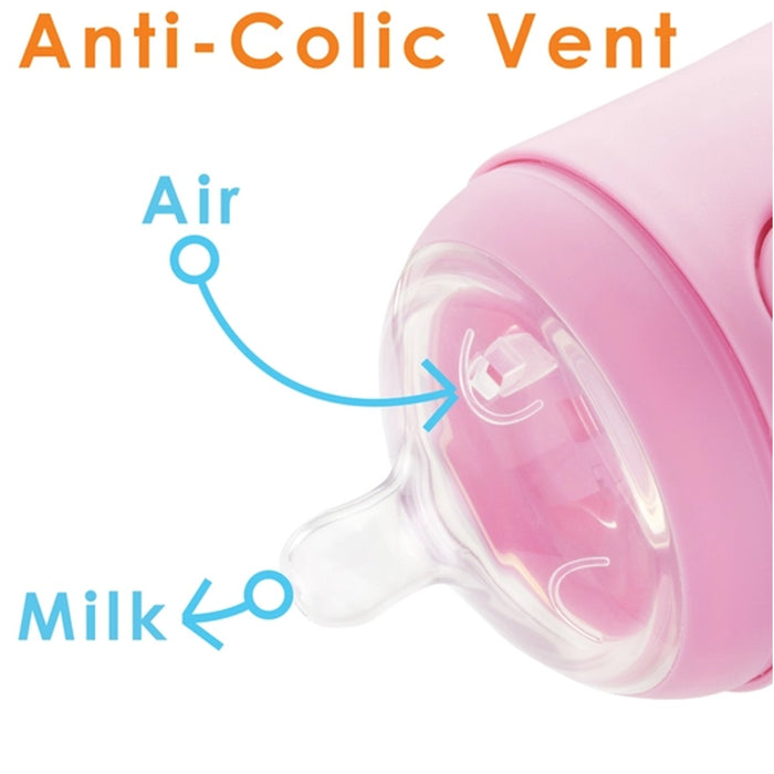 
    Kit De Mamadeira PopYum Com Mixer Pink 260ML - PopYum Babytunes
  