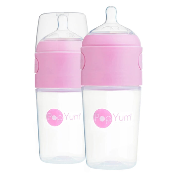 
    Kit De Mamadeira PopYum Com Mixer Pink 260ML - PopYum Babytunes
  