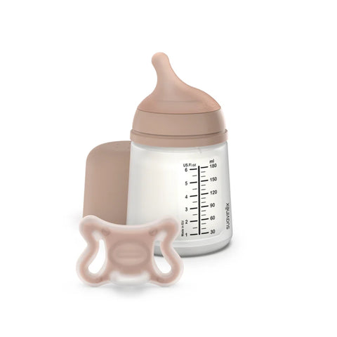 Kit Mamadeira Anticólica e Chupeta Suavinex Zero.Zero 180ML Medium