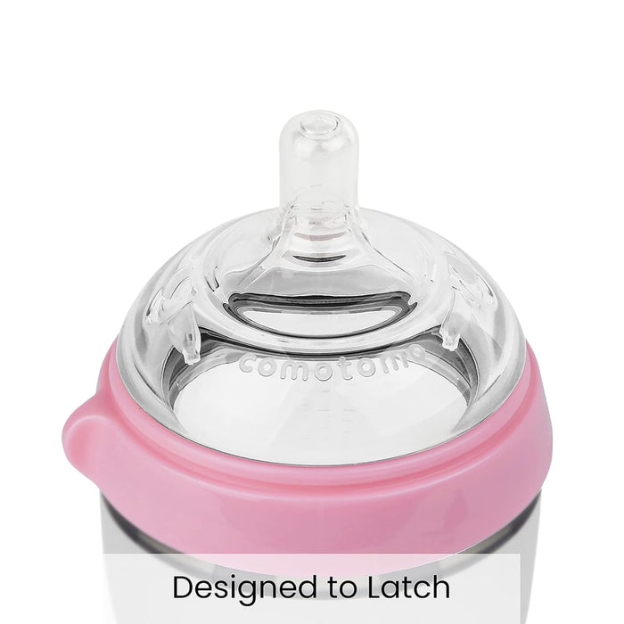 
    Kit Mamadeira Comotomo 2 Peças Rosa 250ML
  