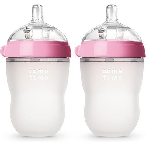 Kit Mamadeira Comotomo 2 Peças Rosa 250ML