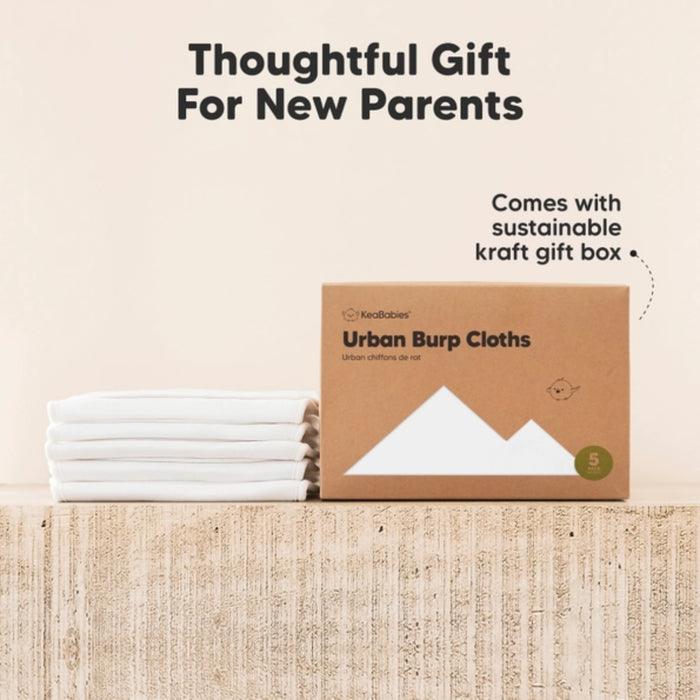 
    Kit Pano de Boca KeaBabies Urban 5 Peças Soft White
  
