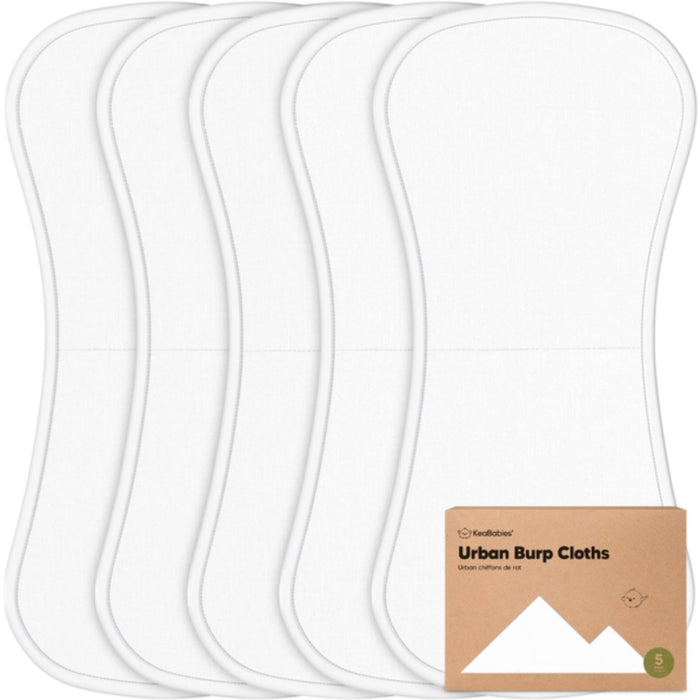 
    Kit Pano de Boca KeaBabies Urban 5 Peças Soft White
  