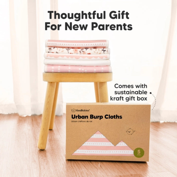 
    Kit Pano de Boca KeaBabies Urban 5 Peças Sweet Charm
  