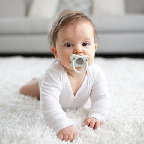 Kit de Chupetas Dr. Brown's HappyPaci 100% Silicone 0-6M Gray/Green/Ecru