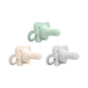Kit de Chupetas Dr. Brown's HappyPaci 100% Silicone 0-6M Gray/Green/Ecru