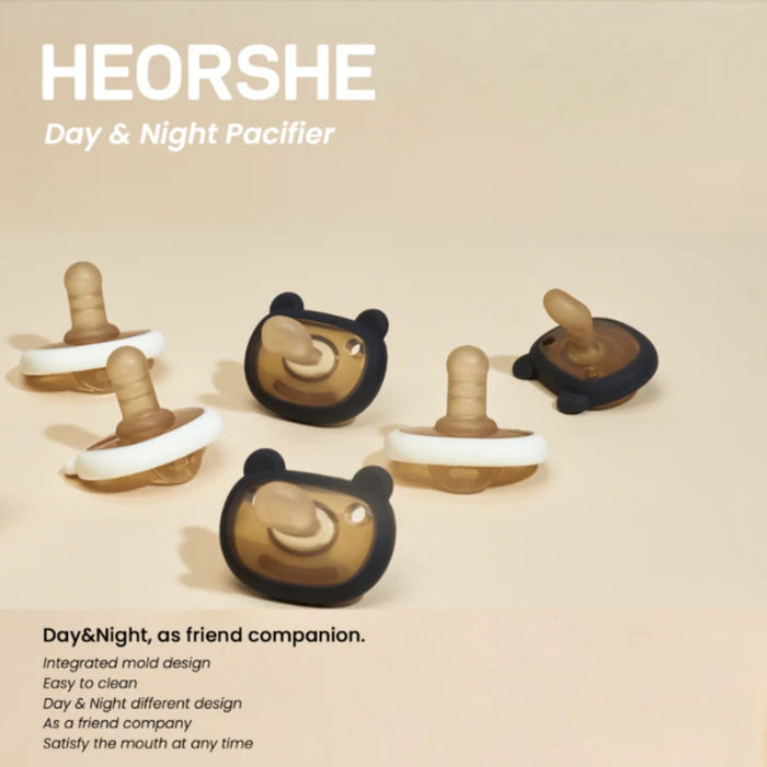 
    Kit de Chupetas HEORSHE Dia & Noite 3M+
  