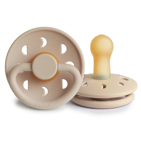 Kit de Chupetas Mushie Frigg Moon Natural Rubber Croissant