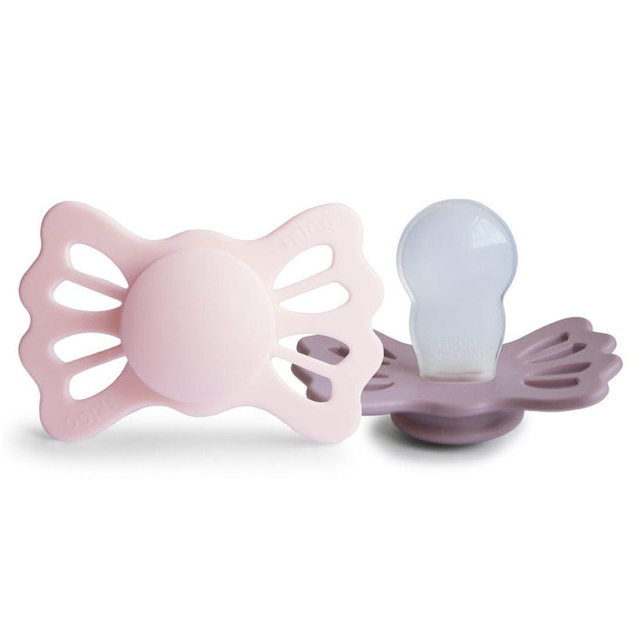 
    Kit de Chupetas Simétricas Lucky Mushie 6-18M White Lilac e Twilight Mauve - Mushie Babytunes
  