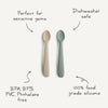 Kit de Colheres Infantil Mushie Ivory