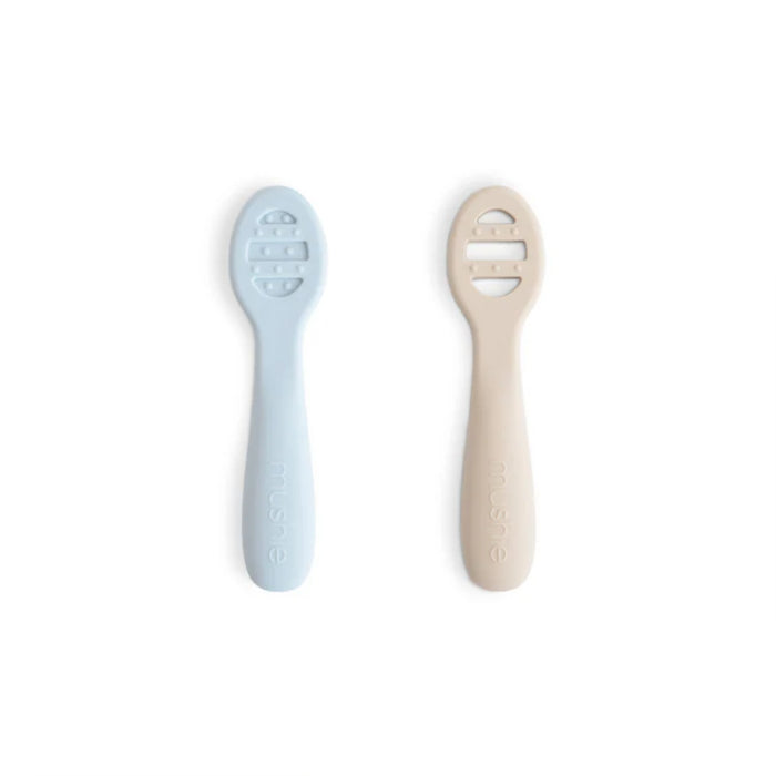 
    Kit de Colheres Iniciais Para Bebês Mushie Powder Blue e Shifting Sand
  