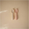 Kit de Colheres Para Bebês Mushie Blush e Shifting Sand - Mushie Babytunes