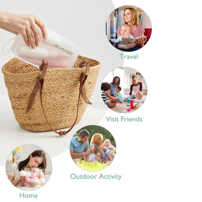 
    Kit de Escova Para Mamadeira com Design Inovador de Pressão Momcozy Pink
  