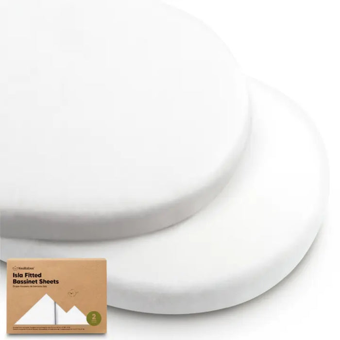 
    Kit de Lençol Para Moíses Isla KeaBabies Soft White
  