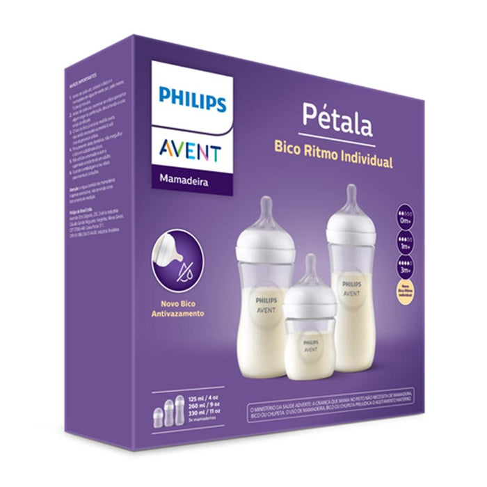 
    Kit de Mamadeira Pétala 3.0 Philips Avent - 3 peças Transparente - Philips Avent Babytunes
  