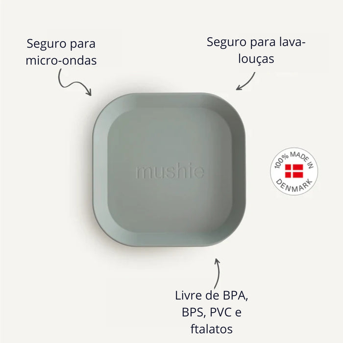 
    Kit De Pratos Infantil Mushie Ivory
  