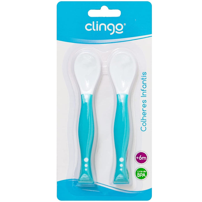 
    Kit de Talheres Articuláveis Classic Clingo Azul - Clingo Babytunes
  