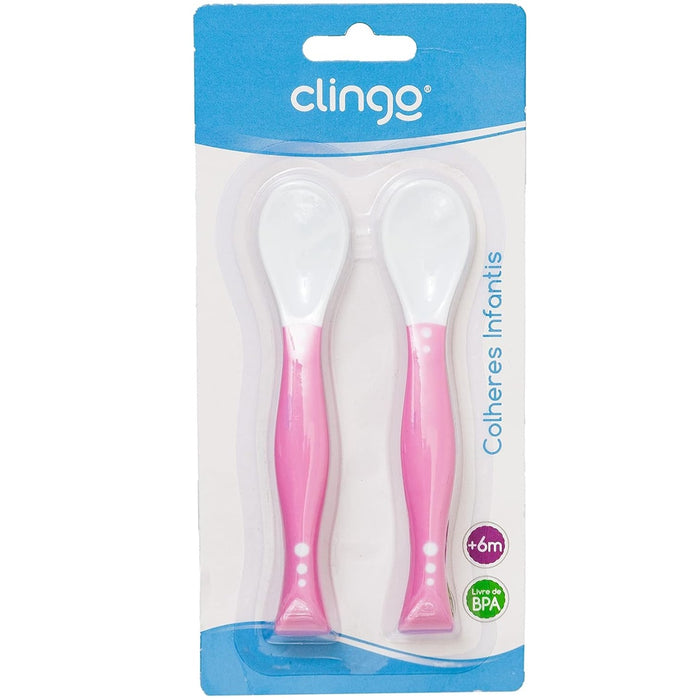 
    Kit de Talheres Articuláveis Classic Clingo Rosa - Clingo Babytunes
  