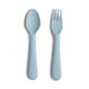 Kit de Talheres Infantil Mushie Powder Blue - Mushie Babytunes
