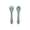 Kit de Talheres de Silicone Piccolo Infanti Azul
